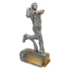 12011-silver Silver cricket bowler with resin construction