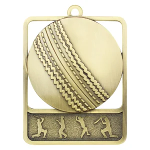 Gold cricket rosetta with metal construction