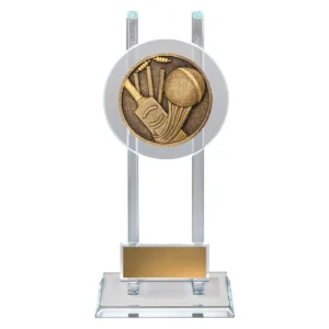 Gold cricket spartan glass with glass construction