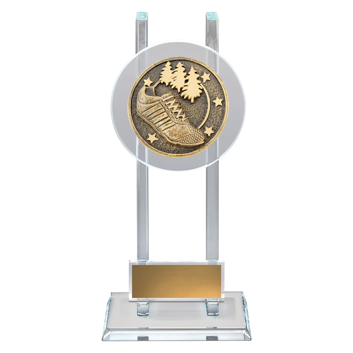 sg225a-gold Gold cross country spartan glass with glass construction