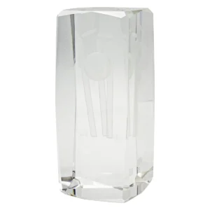 Crystal hologram award with crystal construction