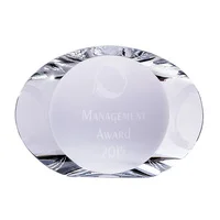 Clear crystal-oval with crystal construction