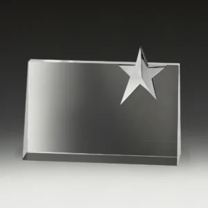 Crystal star rampart with crystal / metal construction