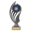 ar512a-silver Silver custom husky trophy with plastic / marble construction