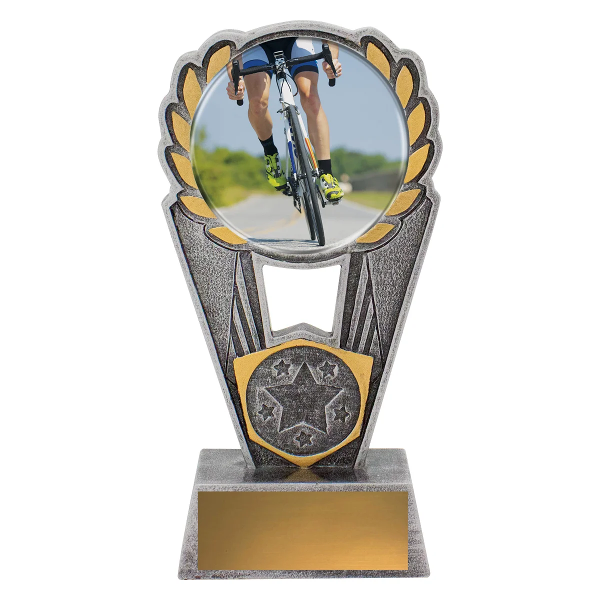 psc641a-silver Silver cycling polaris - colour with resin construction
