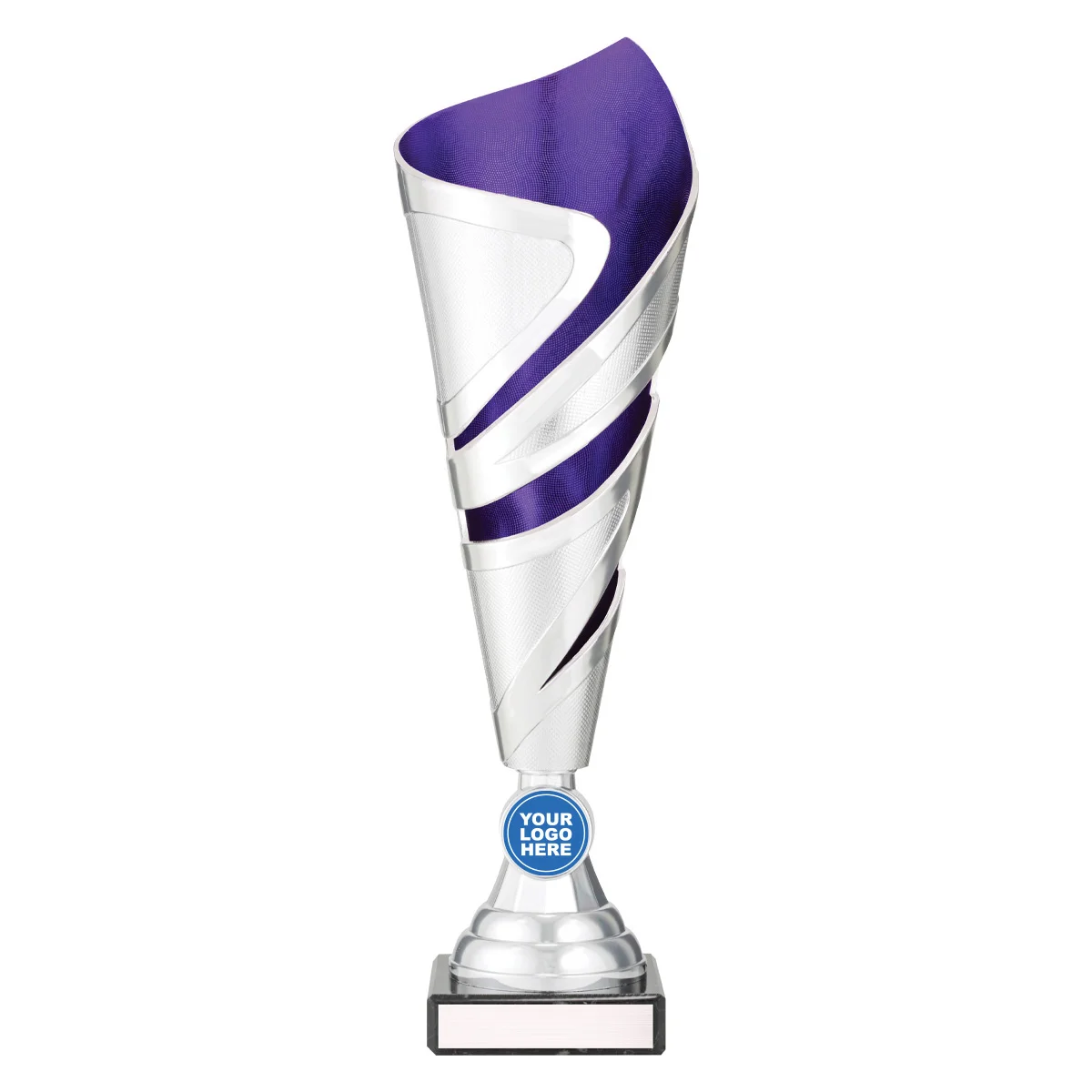 cup69b-purple Purple cyclone with plastic / marble construction