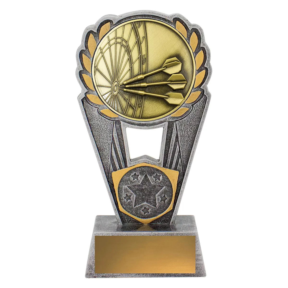 Silver / gold darts polaris with resin / metal construction
