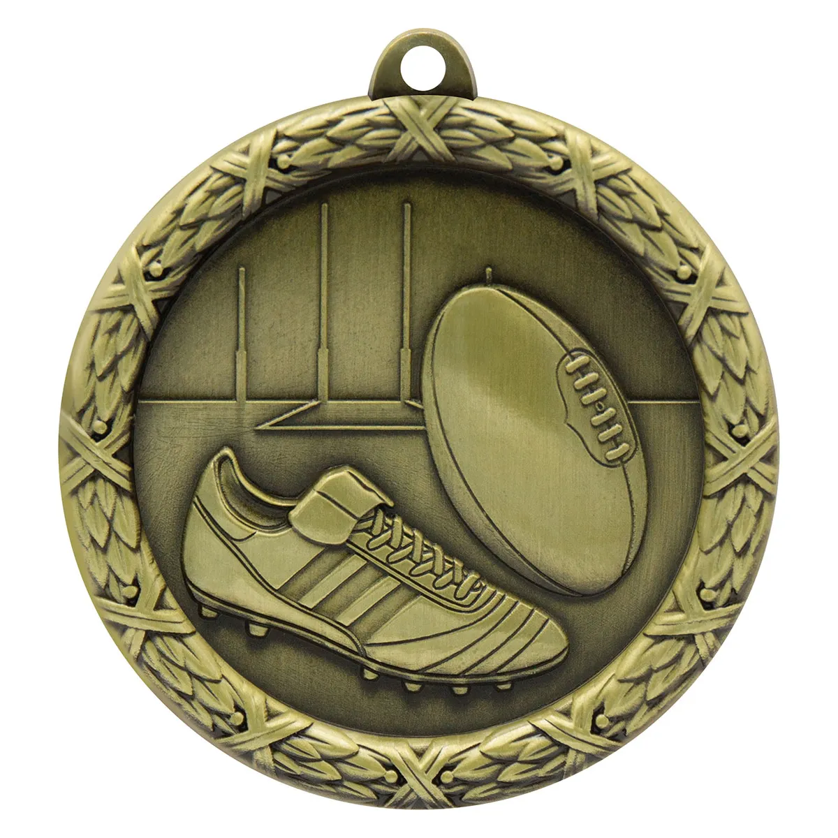 mz812g-gold Gold derby medal with metal construction