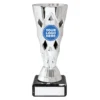 d5125a-silver Silver diamond cup with plastic / marble construction