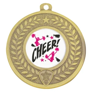 Gold distinction - cheer with metal construction