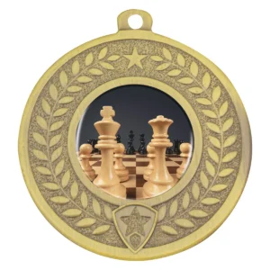 Gold distinction - chess with metal construction