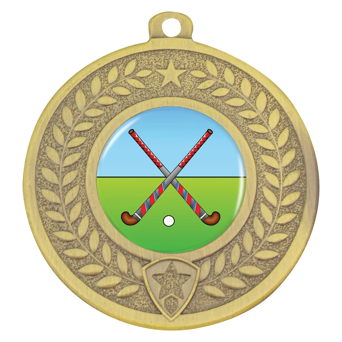 dmk96g-gold Gold distinction - cross sticks with metal construction