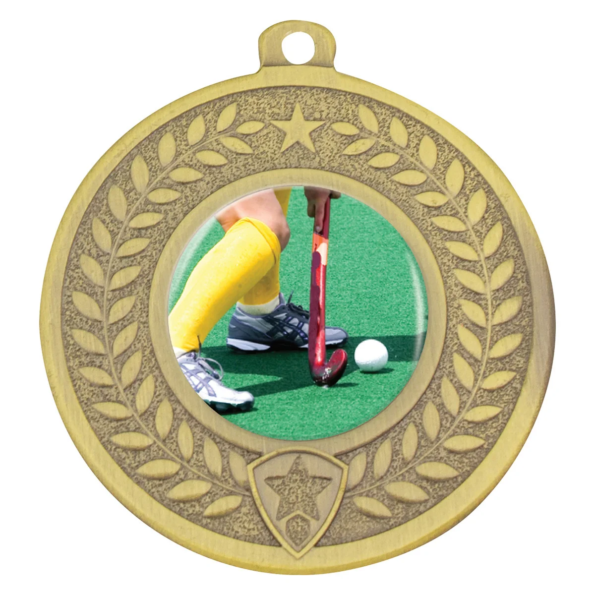 dmc441g-gold Gold distinction - hockey with metal construction