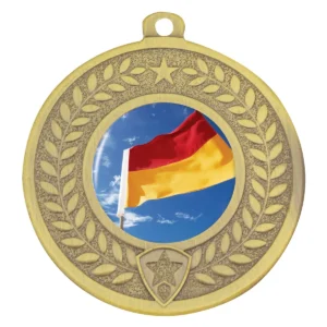 Gold distinction - lifesaving with metal construction