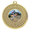 dmk117g-gold Gold distinction - motocross with metal construction