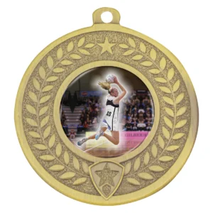Gold distinction - player with metal construction