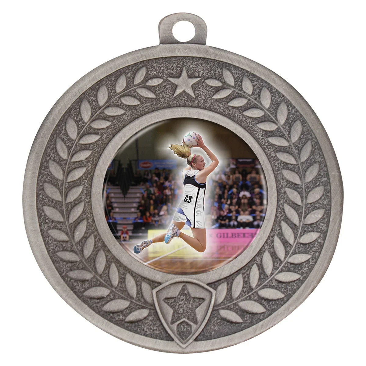 Silver distinction - player with metal construction