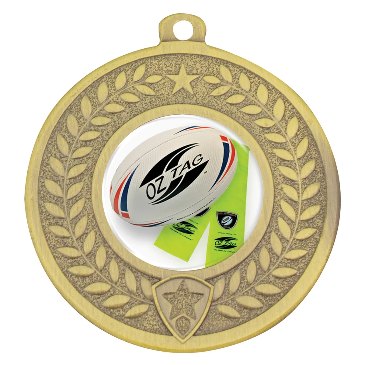 Gold distinction - tag with metal construction