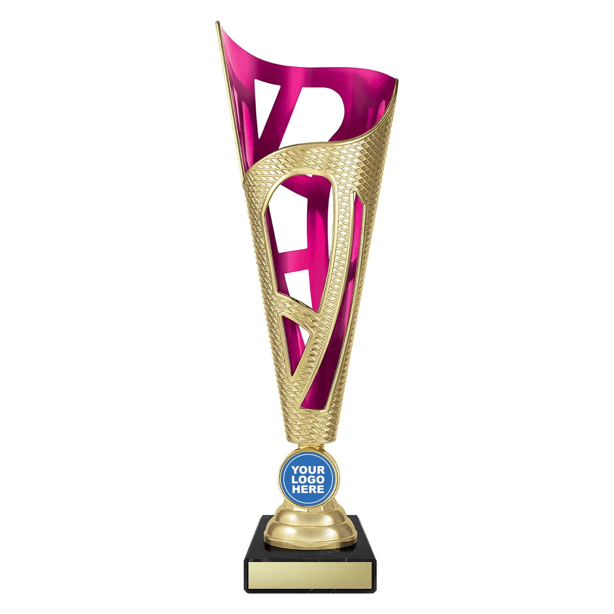 Pink dragon cup with plastic / marble construction