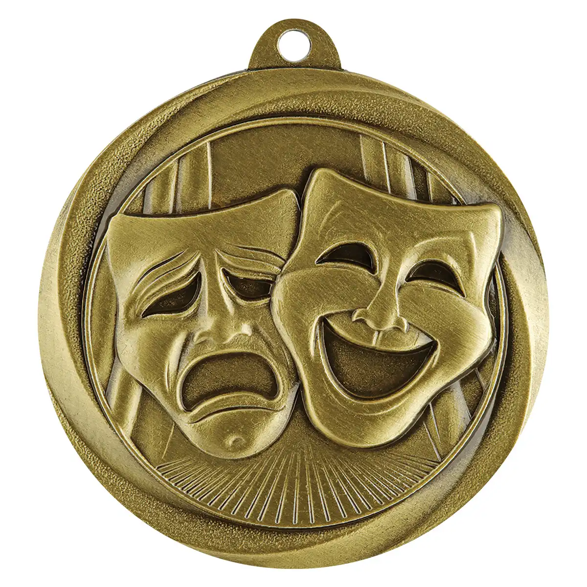 me994g-gold Gold drama econo with metal construction