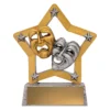12994-silver Silver drama mini star with resin construction
