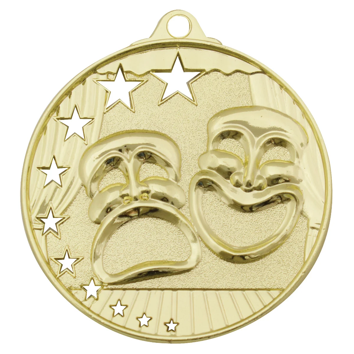 mh994g-gold Gold drama stars with metal construction