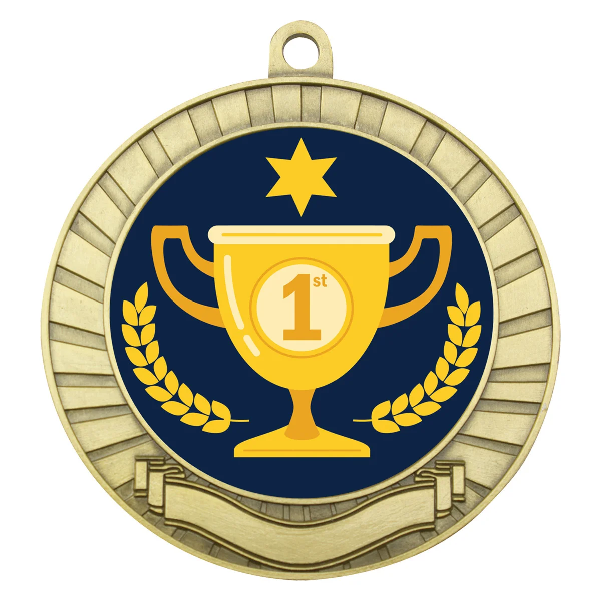 ase291g-gold Gold eco scroll - 1st place with metal construction