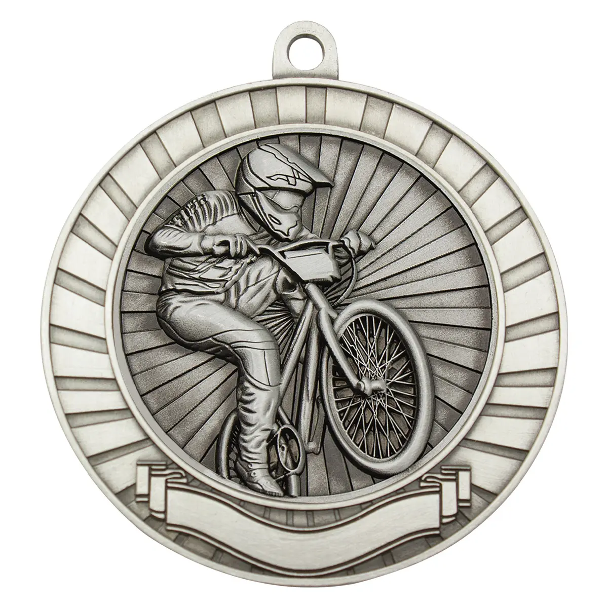 mmy208s-silver Silver eco scroll - bmx with metal construction