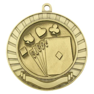 Gold eco scroll - cards with metal construction