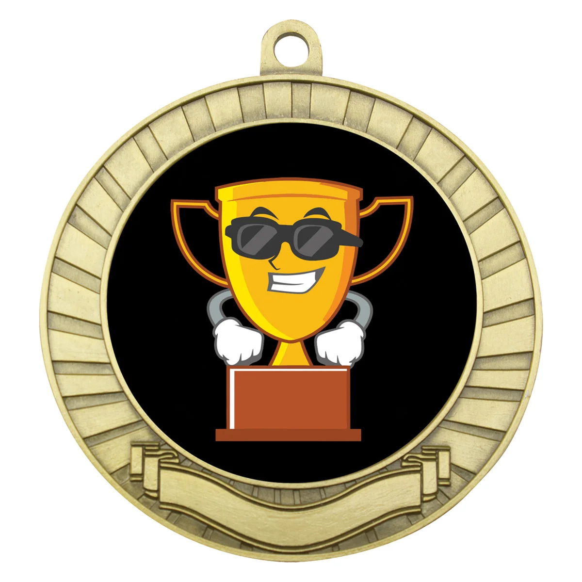 ase202g-gold Gold eco scroll - character with metal construction