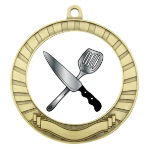 Gold eco scroll - cooking with metal construction