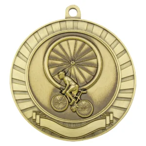 Gold eco scroll - cycling with metal construction