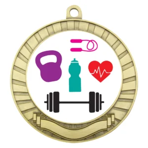 Gold eco scroll - fitness with metal construction