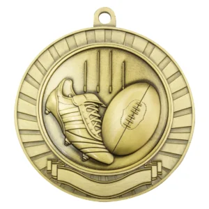 Gold eco scroll - footy with metal construction