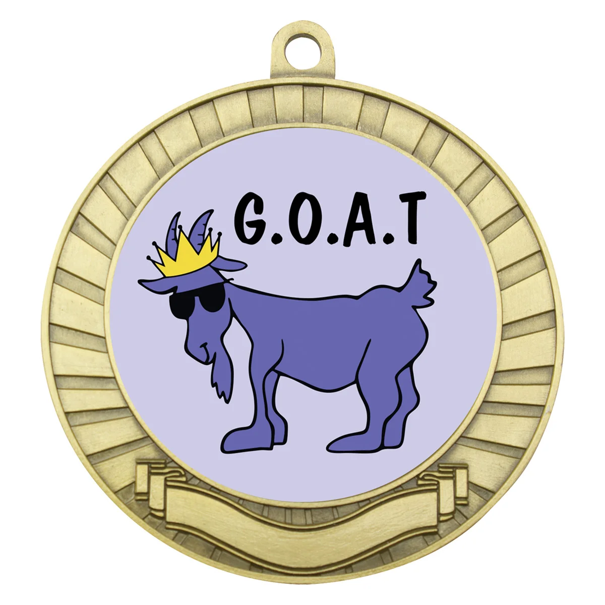 ase209g-gold Gold eco scroll - goat with metal construction