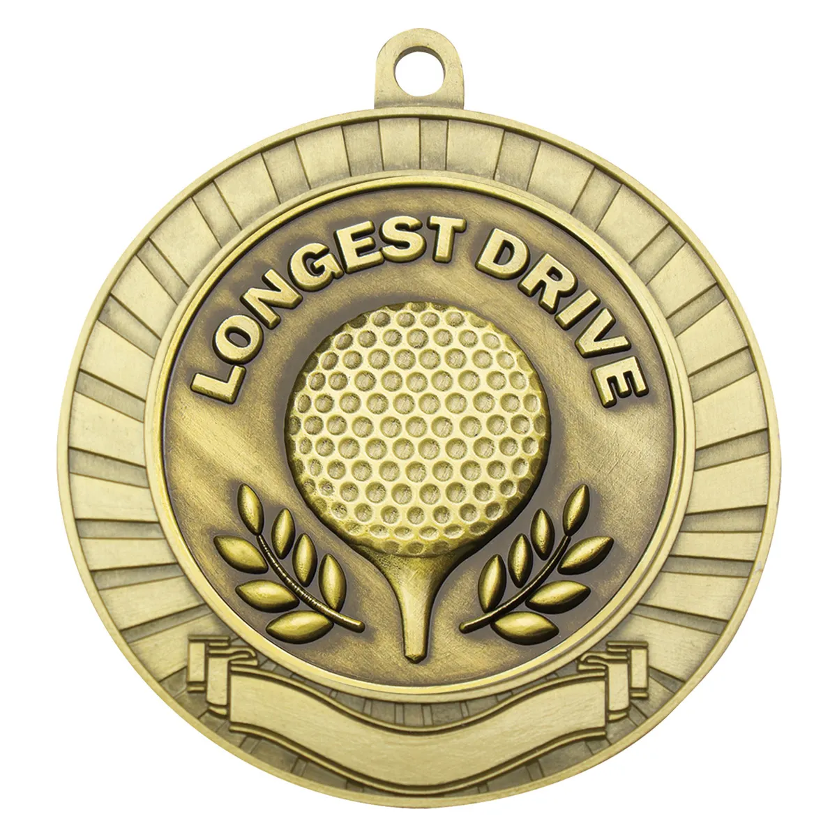 mmy269g-gold Gold eco scroll - longest drive with metal construction
