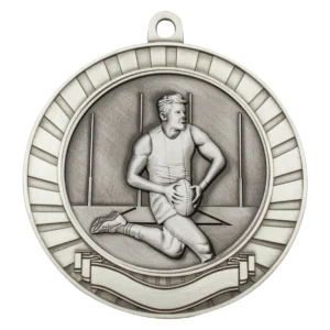 Silver eco scroll - male with metal construction