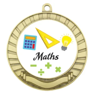 Gold eco scroll - maths with metal construction