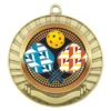 mes271g-gold Gold eco scroll - pickleball with metal construction
