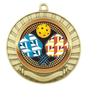 Gold eco scroll - pickleball with metal construction