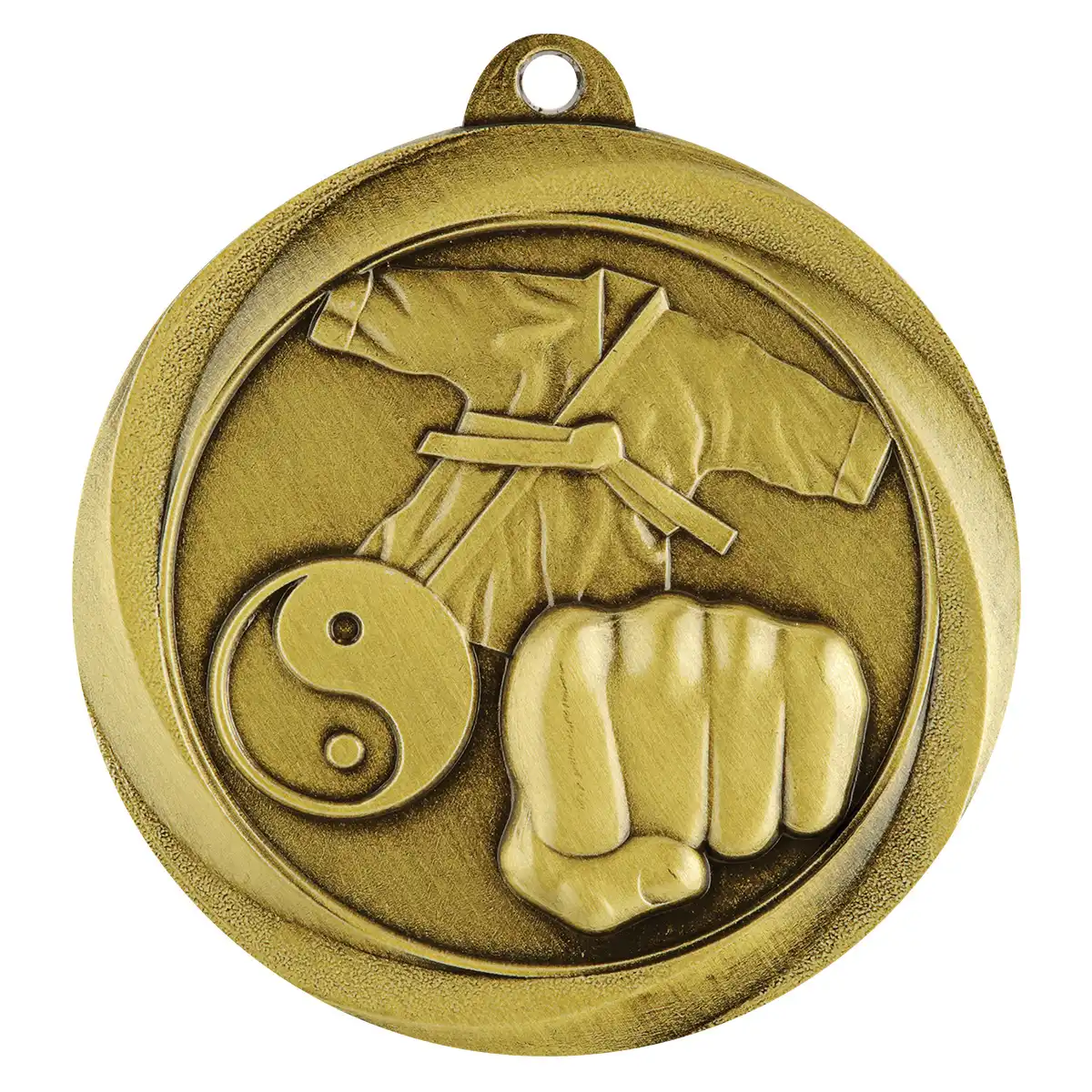 me923g-gold Gold econo martial arts with metal construction