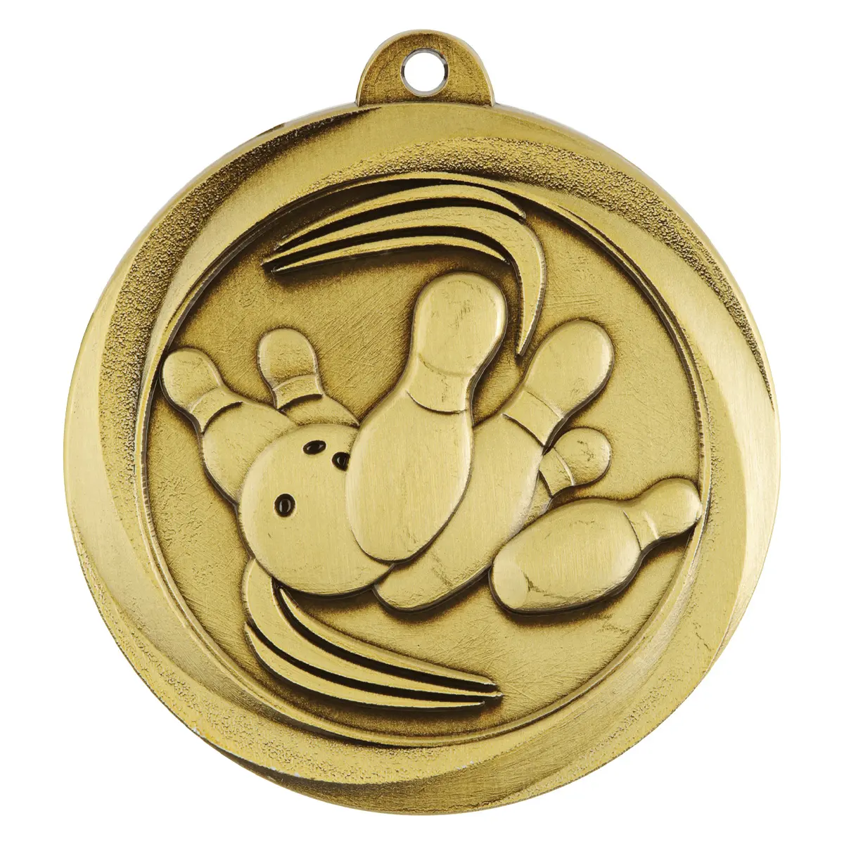 me952g-gold Gold econo tenpin medal with metal construction