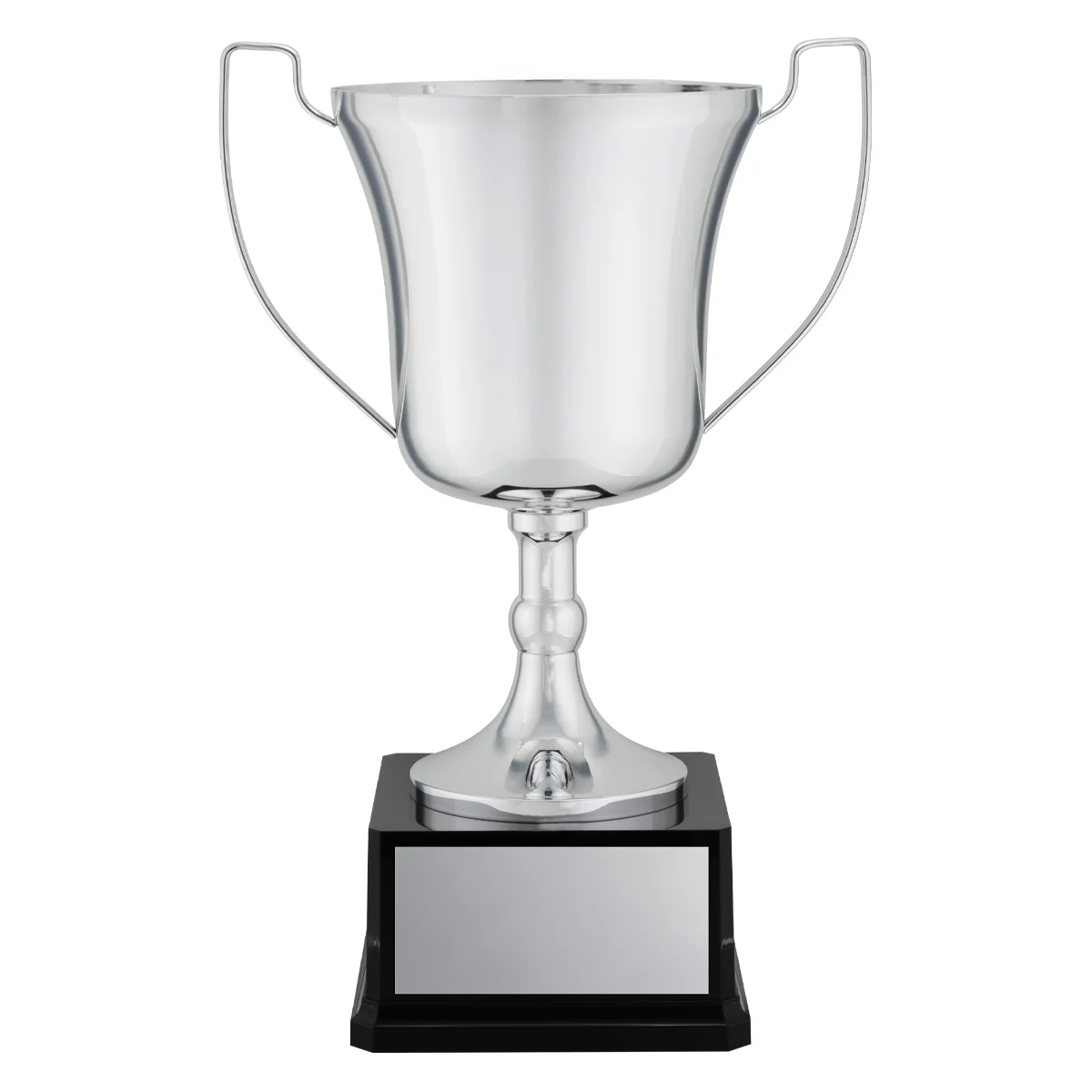 cup198a-silver Silver elite ace cup with plastic / metal construction