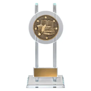 Gold english spartan glass with glass construction