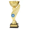 Gold falcon cup with plastic construction