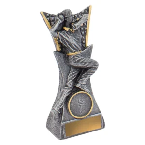 Silver female vanguard bowling with resin construction