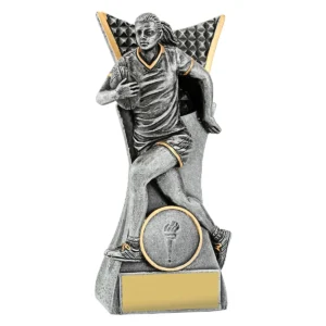 Silver female vanguard with resin construction