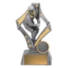 29714a-silver Silver flag batsman with resin construction
