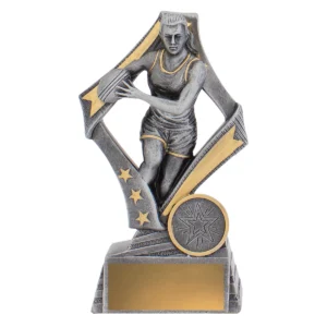 Silver flag - female with resin construction