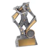 29774a-silver Silver flag - male with resin construction